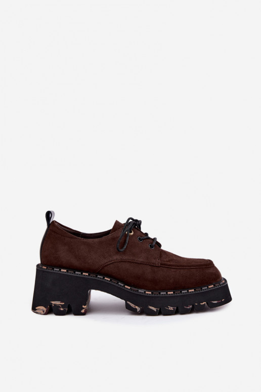 Stivali da donna in ecopelle scamosciata Klocke Artiker 59C0276 cioccolato