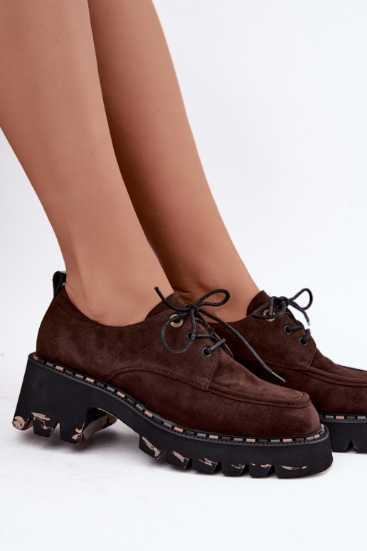Stivali da donna in ecopelle scamosciata Klocke Artiker 59C0276 cioccolato