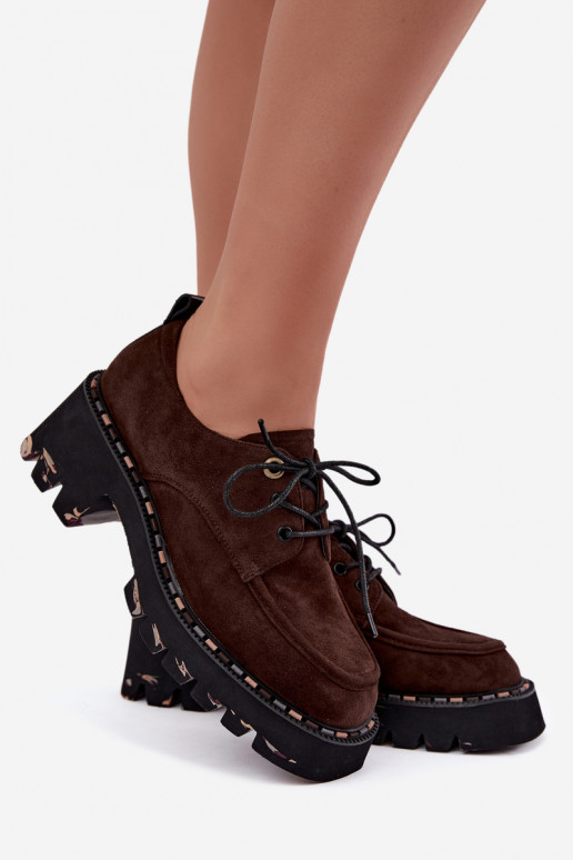 Stivali da donna in ecopelle scamosciata Klocke Artiker 59C0276 cioccolato