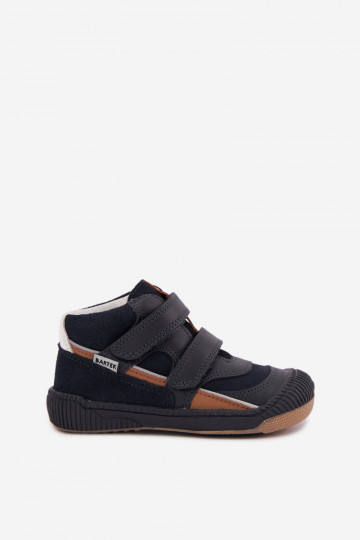 Scarpe per bambini in pelle blu scuro Bartek 8631676 2