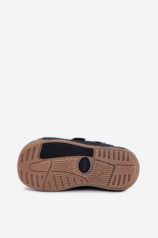 Scarpe per bambini in pelle blu scuro Bartek 8631676
