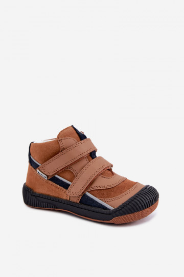 Scarpe per bambini in pelle marrone Bartek 8631673