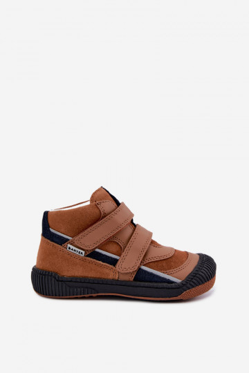 Scarpe per bambini in pelle marrone Bartek 8631673 2