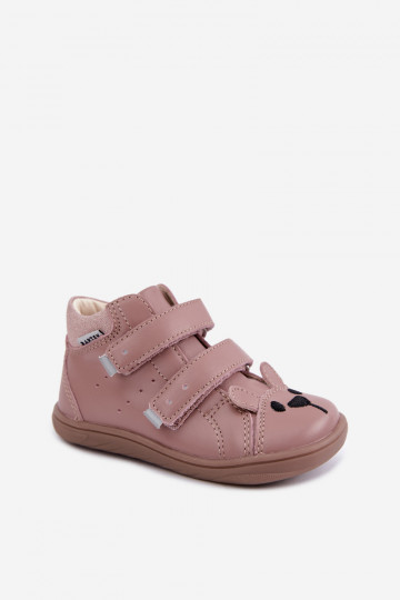 Scarpe per bambini in pelle rosa Barefoot Bartek 8631985