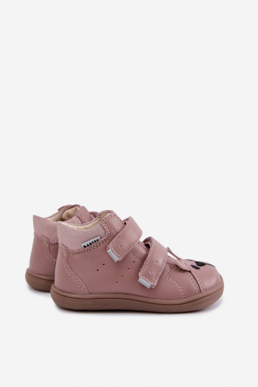 Scarpe per bambini in pelle rosa Barefoot Bartek 8631985