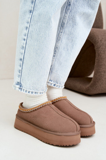 Stivali da neve in suede sintetico con striscia decorativa Vinceza 97972 sabbia 2
