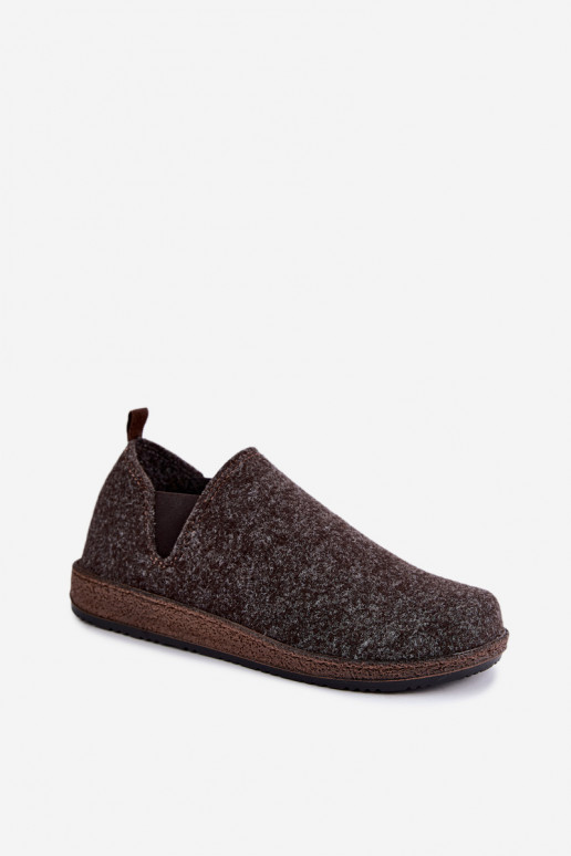 Scarpe da casa da donna Inblu NL000013 marrone scuro