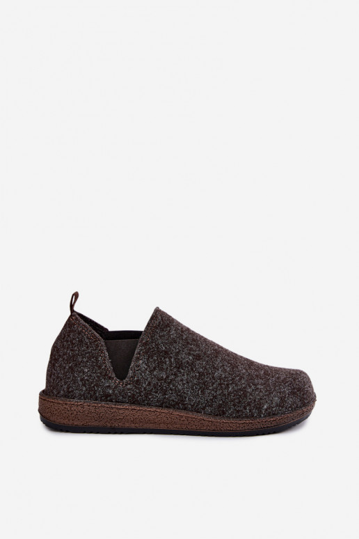 Scarpe da casa da donna Inblu NL000013 marrone scuro