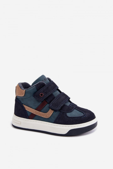 Sneakers per ragazzi blu scuro Bartek 8801216