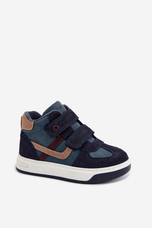 Sneakers per ragazzi blu scuro Bartek 8801216