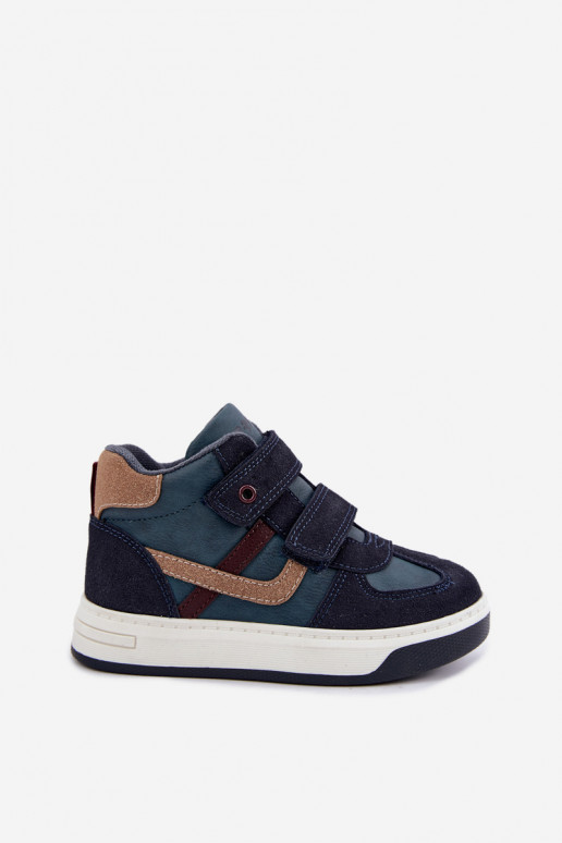 Sneakers per ragazzi blu scuro Bartek 8801216