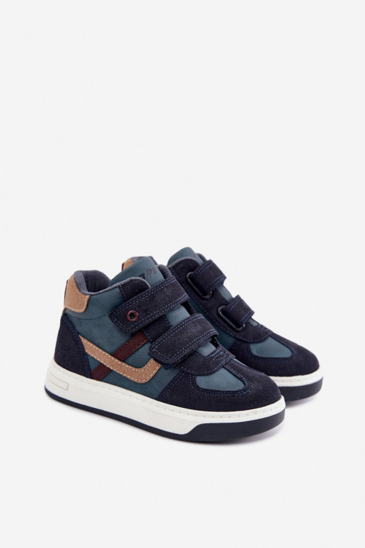 Sneakers per ragazzi blu scuro Bartek 8801216