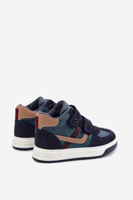Sneakers per ragazzi blu scuro Bartek 8801216