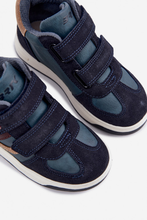 Sneakers per ragazzi blu scuro Bartek 8801216