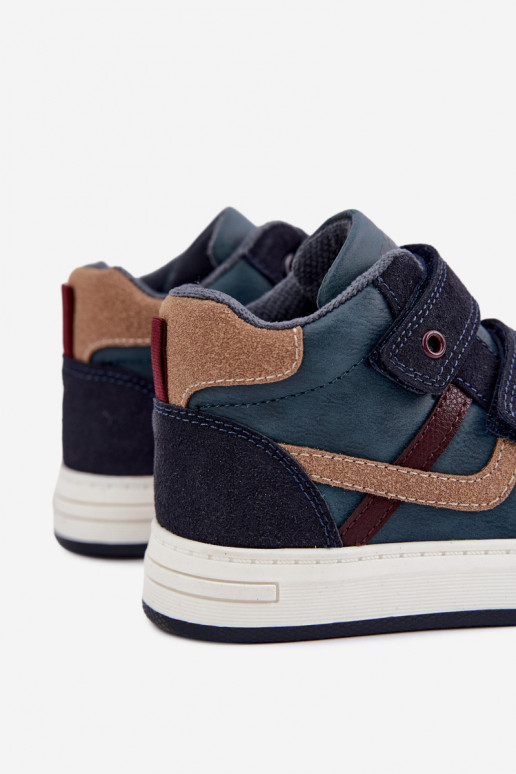 Sneakers per ragazzi blu scuro Bartek 8801216
