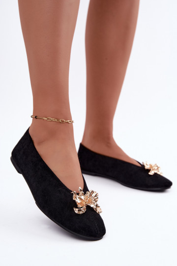 Ballerine con decorazioni in nero Briellea 2