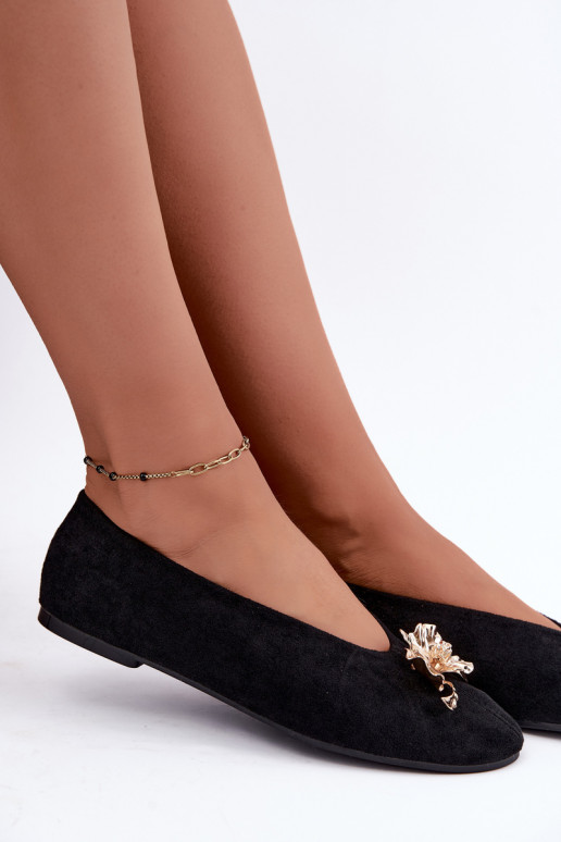 Ballerine con decorazioni in nero Briellea
