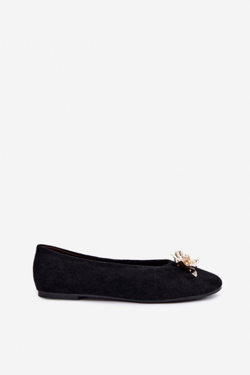 Ballerine con decorazioni in nero Briellea