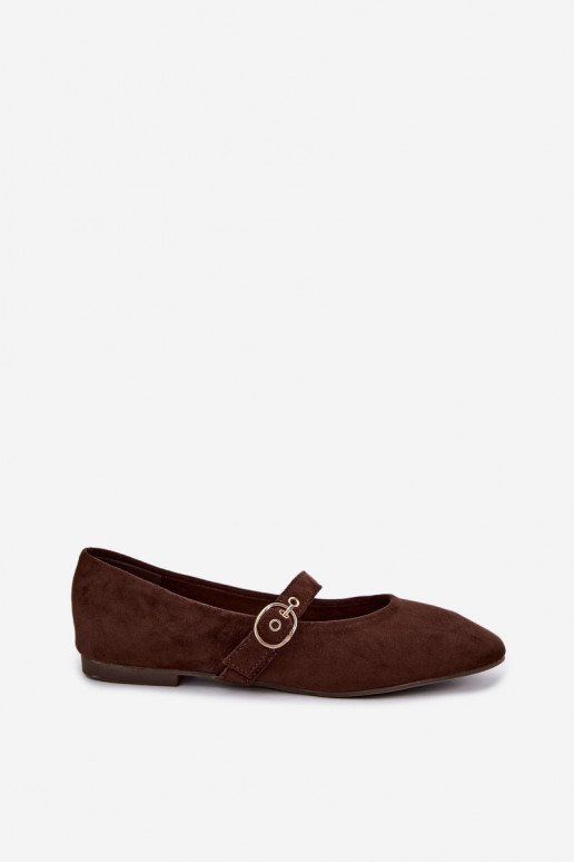 Ballerine stile Mary Jane color cioccolato Nolenne