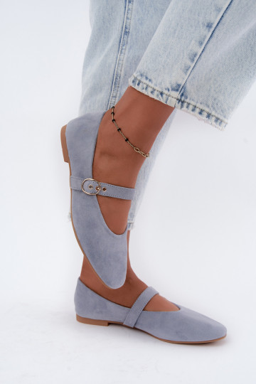 Ballerine stile Mary Jane color blu Nolenne