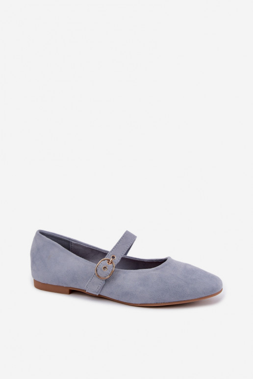 Ballerine stile Mary Jane color blu Nolenne