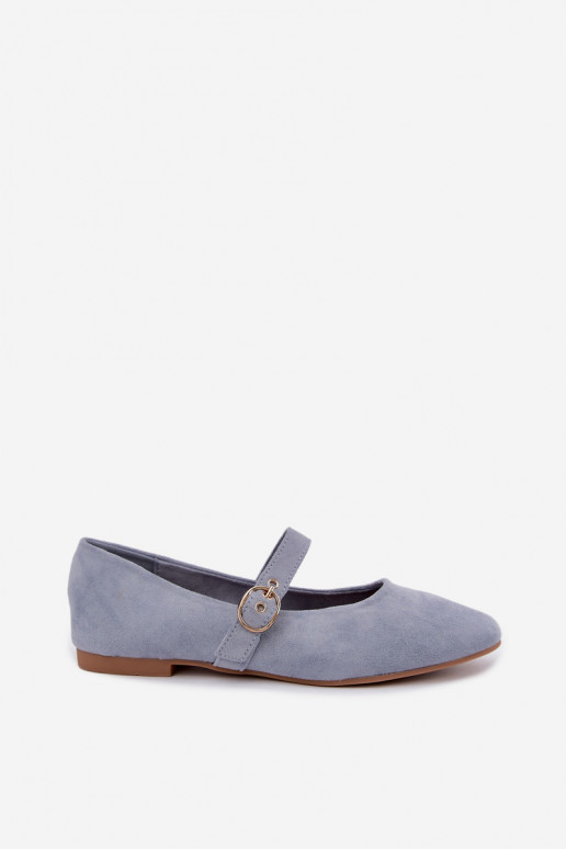 Ballerine stile Mary Jane color blu Nolenne