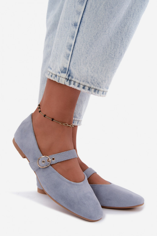 Ballerine stile Mary Jane color blu Nolenne