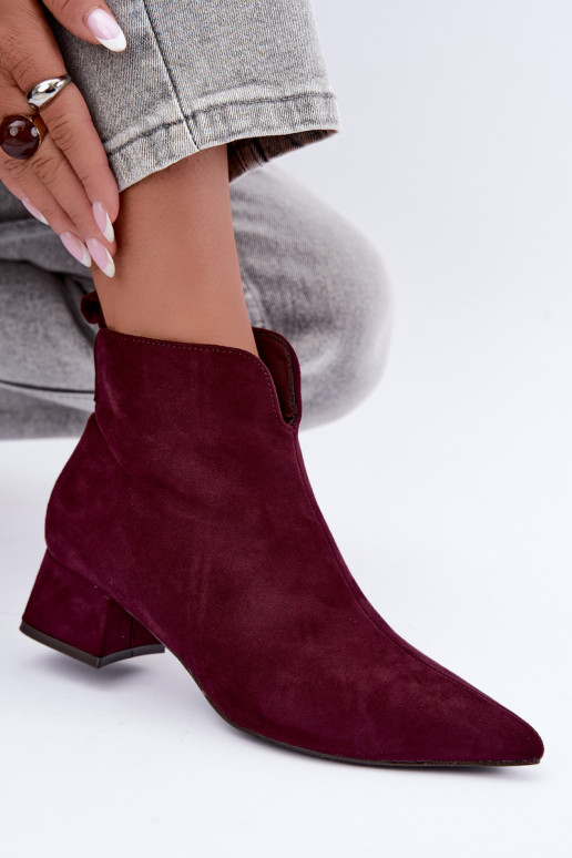 Stivaletti bordeaux Klocke Heliara