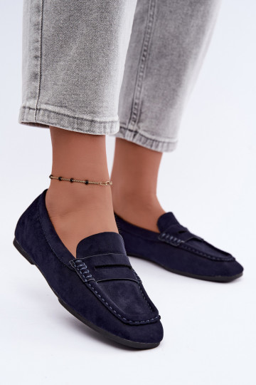 Sylvana mocassini piatti da donna color blu scuro 2