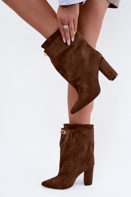Fiametta stivaletti caldi slip-on color marrone