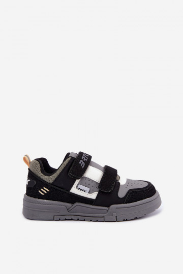 Sneakers per ragazzi Bartek 8700210 in nero e grigio 2