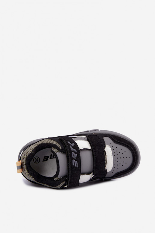 Sneakers per ragazzi Bartek 8700210 in nero e grigio