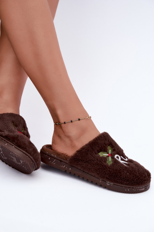 scarpe fatti in casa Pantofole Femminile con una nota Rudolf Deverrone scuro Perelle