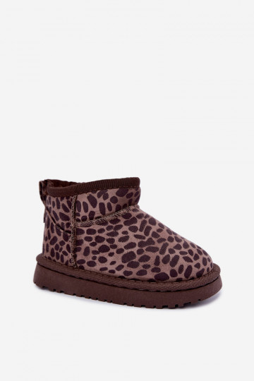 Stivali da neve per bambini con stampa leopardata Snoelle