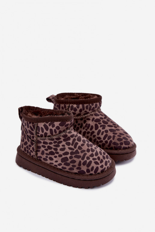 Stivali da neve per bambini con stampa leopardata Snoelle