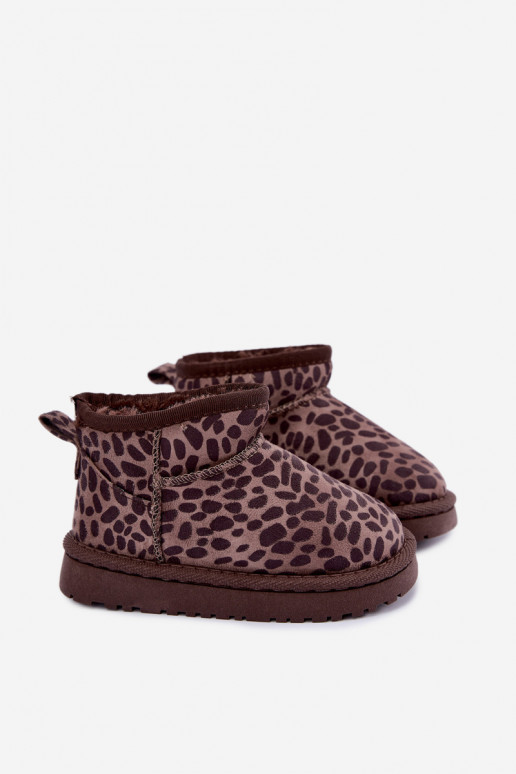 Stivali da neve per bambini con stampa leopardata Snoelle