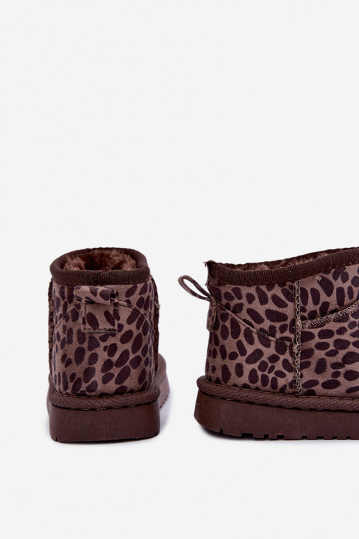 Stivali da neve per bambini con stampa leopardata Snoelle