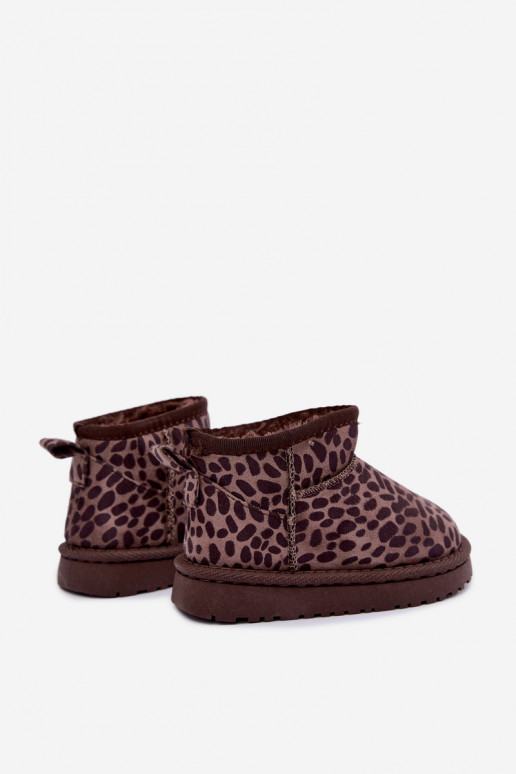 Stivali da neve per bambini con stampa leopardata Snoelle
