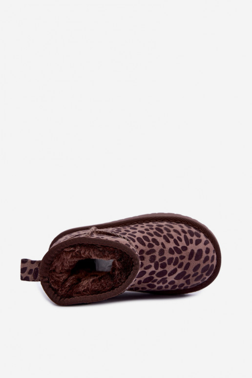 Stivali da neve per bambini con stampa leopardata Snoelle
