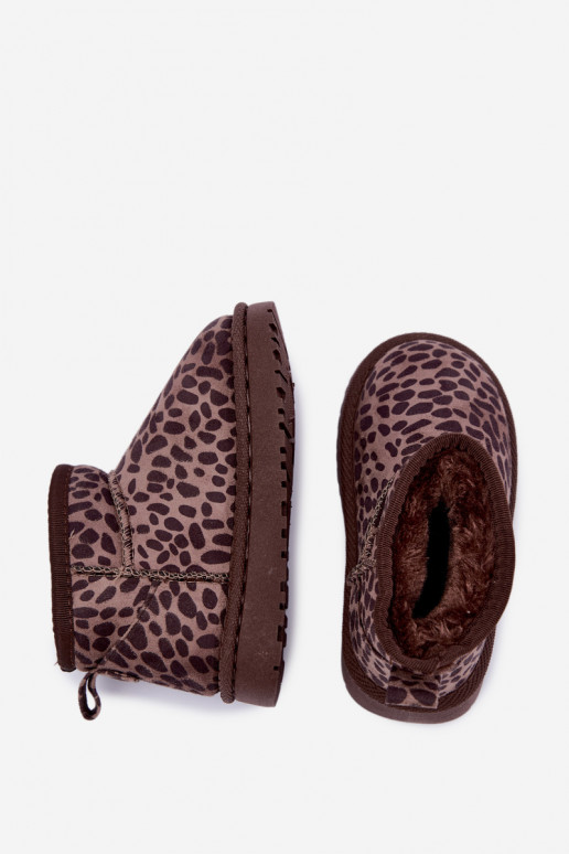 Stivali da neve per bambini con stampa leopardata Snoelle