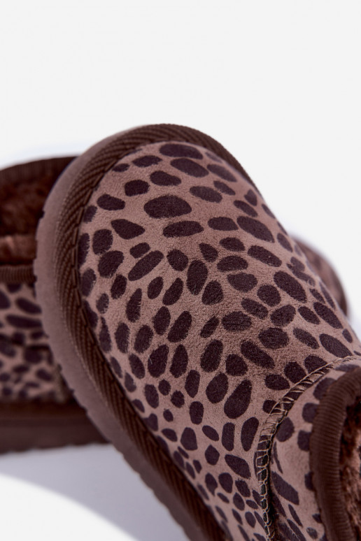 Stivali da neve per bambini con stampa leopardata Snoelle