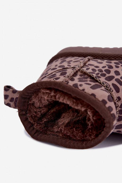 Stivali da neve per bambini con stampa leopardata Snoelle