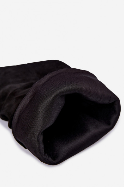 Stivaletti Slouchy slip-on con tacco neri Falisette