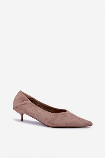 scarpe con tacco basso in colore sabbia Joresta