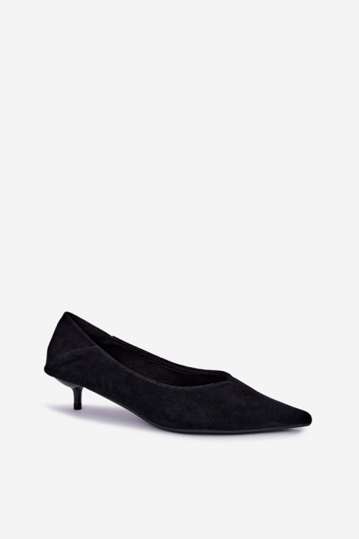 scarpe con tacco basso in colore nero Joresta