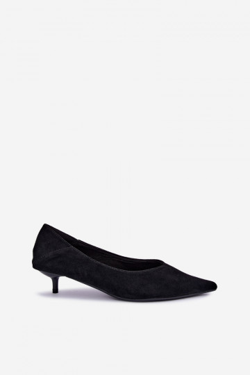 scarpe con tacco basso in colore nero Joresta 2