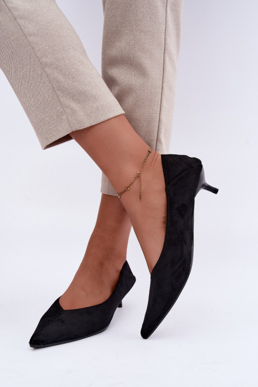 scarpe con tacco basso in colore nero Joresta