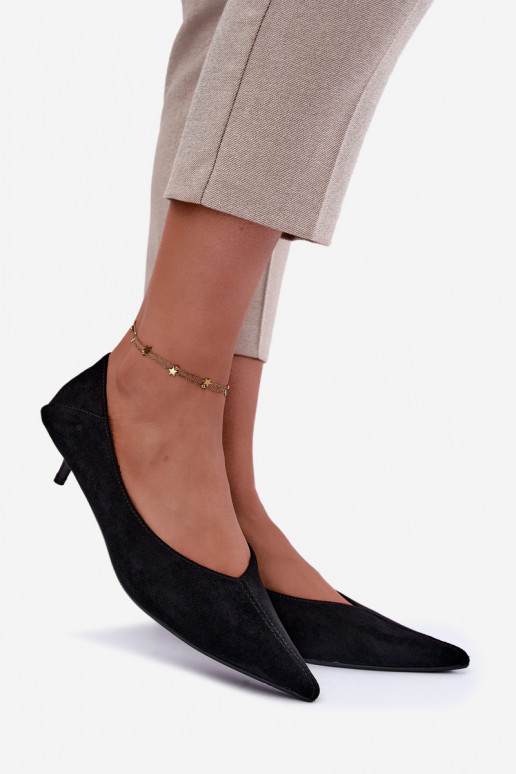 scarpe con tacco basso in colore nero Joresta