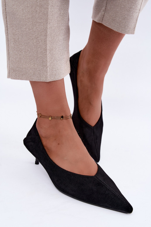 scarpe con tacco basso in colore nero Joresta