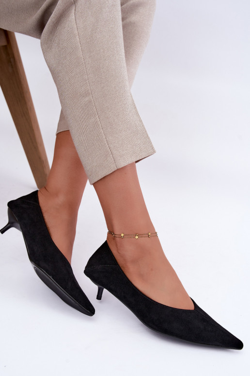 scarpe con tacco basso in colore nero Joresta